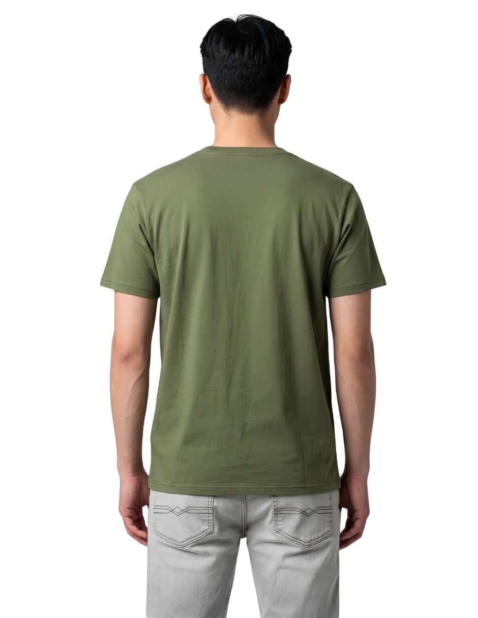 Playera cuello redondo para hombre 2