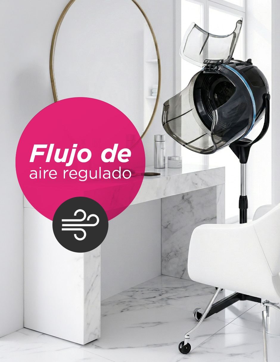 Secadora de cabello vaporizador capilar secadora de pelo kiyomi negro 3