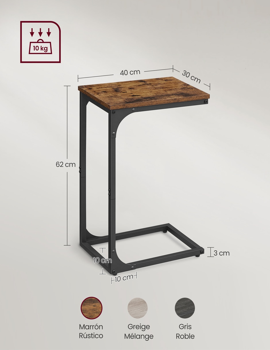 Mesa lateral byram de acero 7