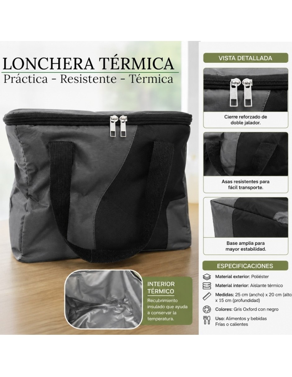 Lonchera para hombre y mujer capacidad 13 litros 2