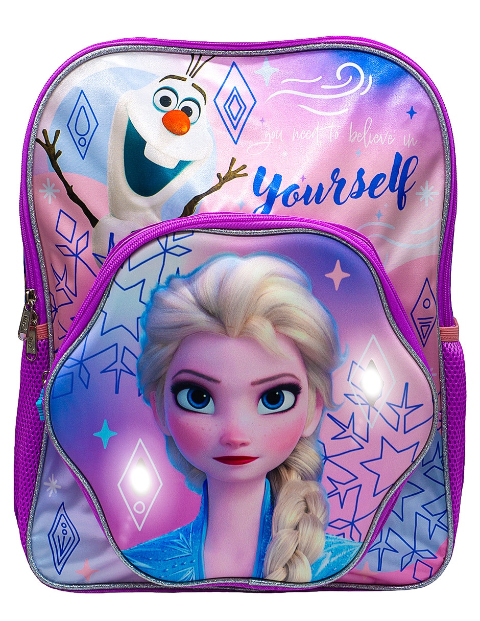 Mochila escolar frozen para niña