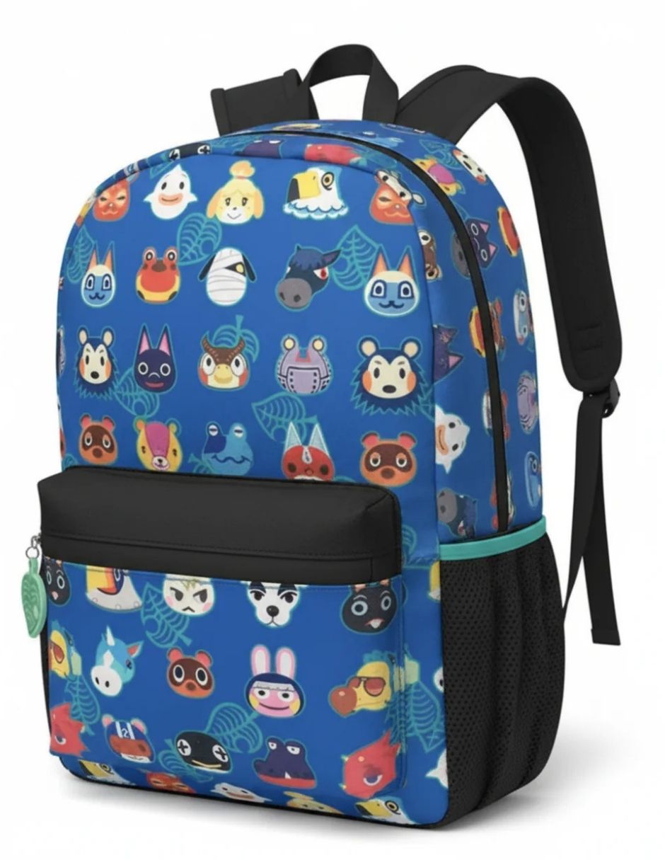 Mochila escolar animal crossing animal crossing mochila azul unisex