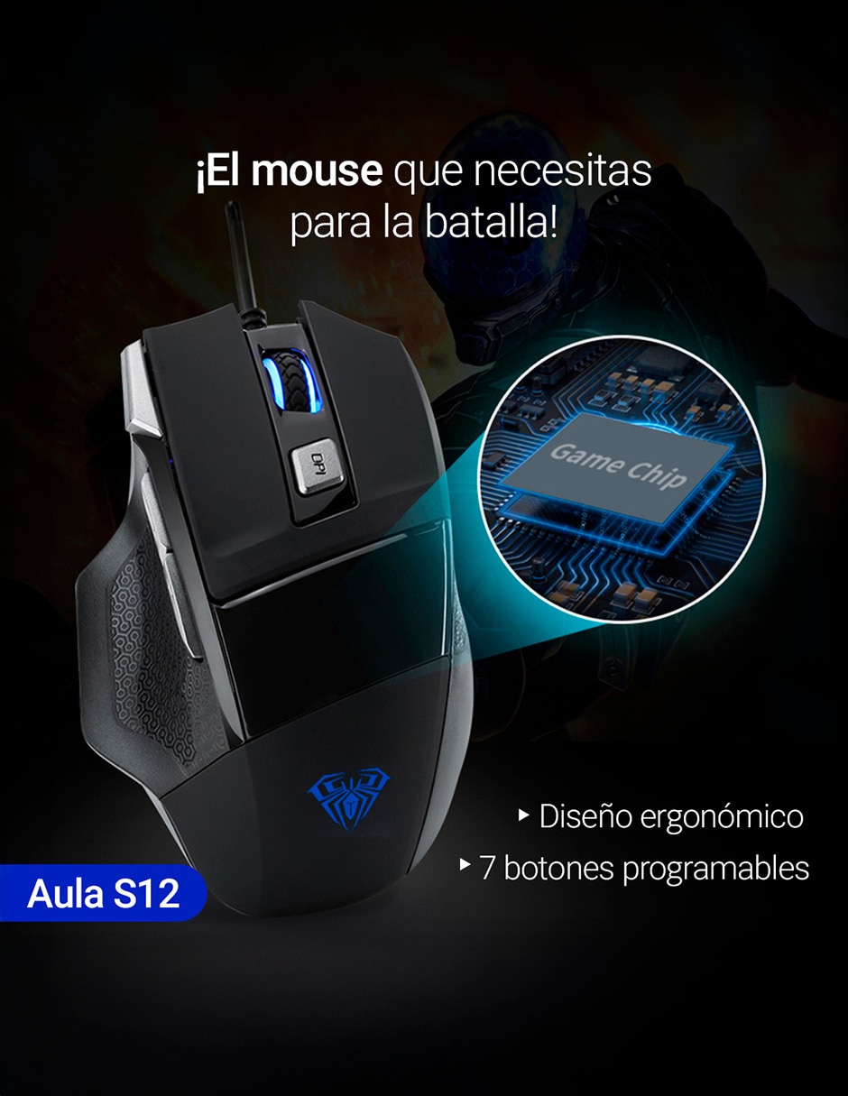 Mouse gamer AULA S12