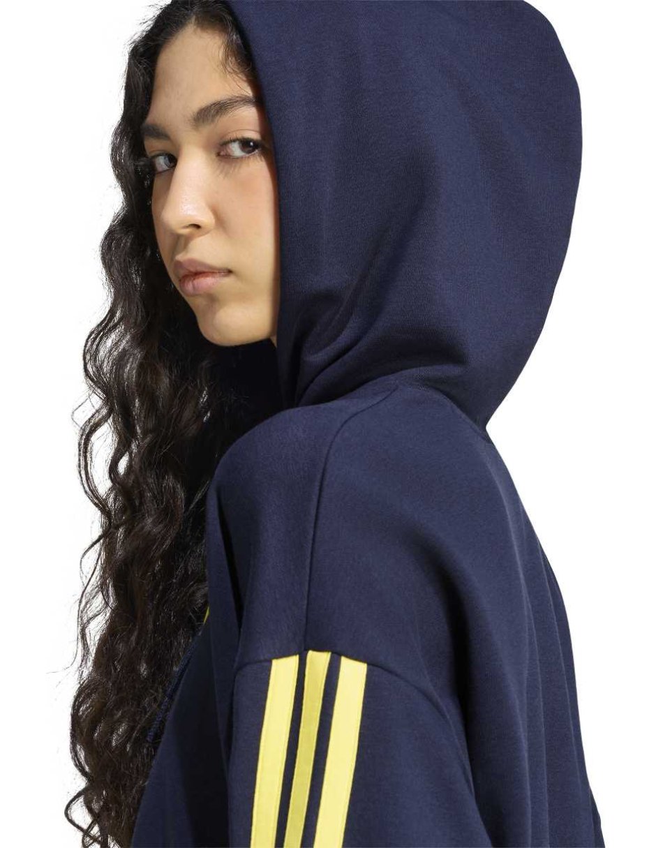 Sudadera con capucha y bolsa mt s logo hd para mujer 4