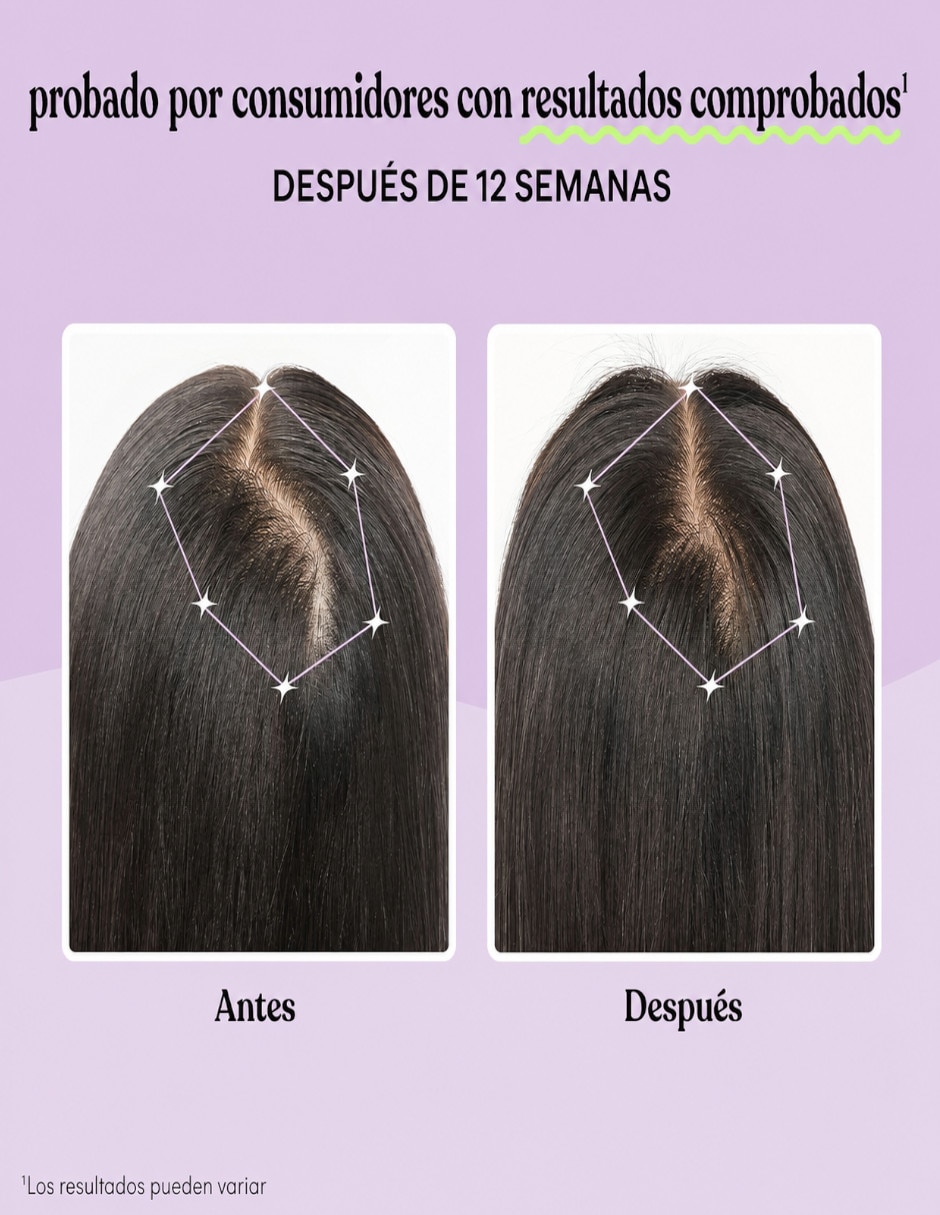 Suplemento para el Crecimiento del Cabello para Mujeres con Niacinamida sabor Sin sabor de 2