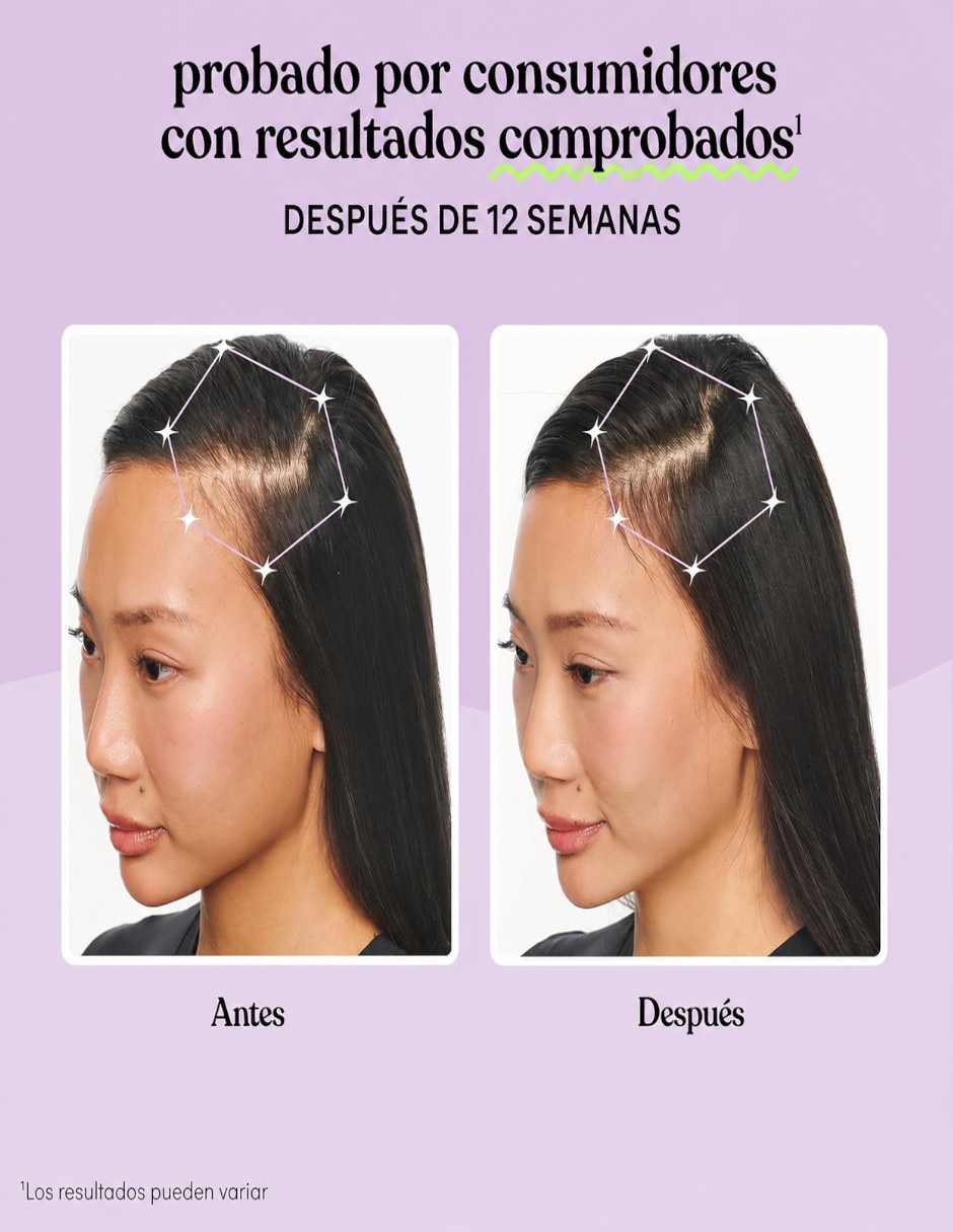 Suplemento para el Crecimiento del Cabello para Mujeres con Niacinamida sabor Sin sabor de 3
