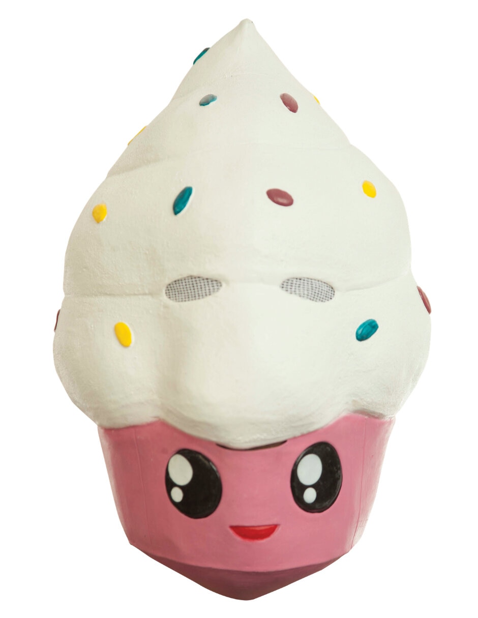 Máscara para disfraz de Cupcake Kawaii Máscara para disfraz de Cupcake Kawaii