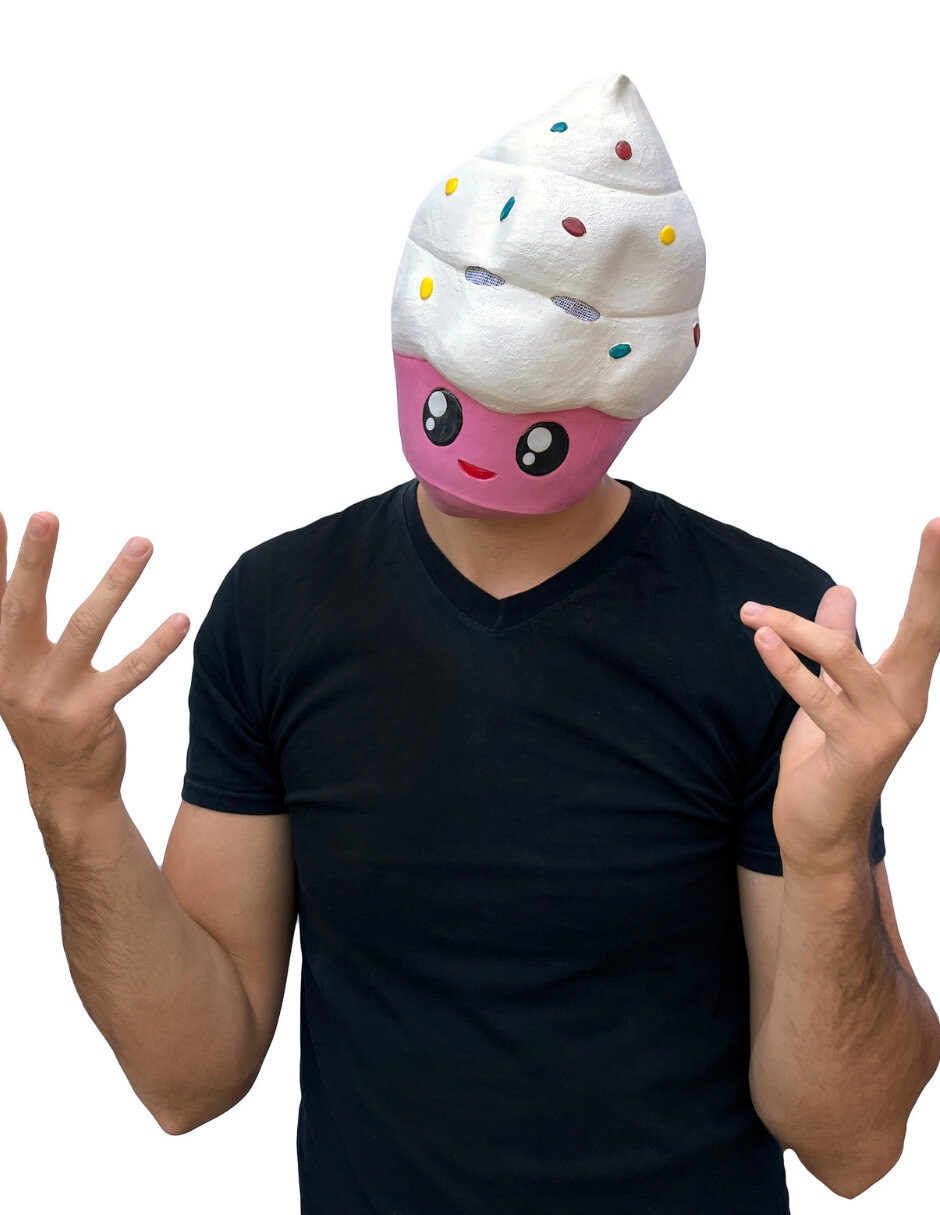 Máscara para disfraz de Cupcake Kawaii 5