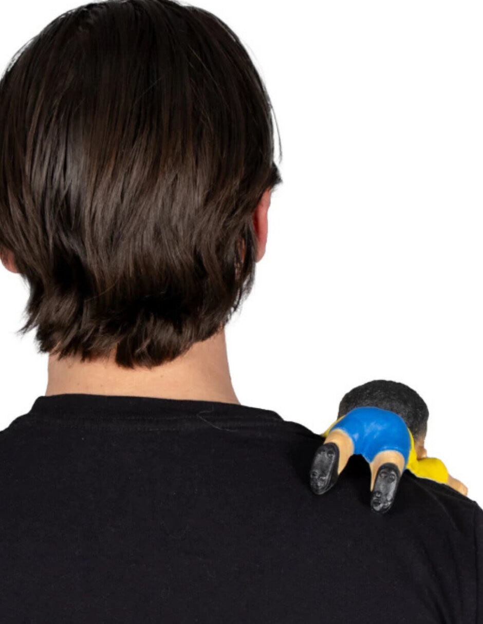 Shoulder buddy para disfraz de futbolista brasileño Neymar 3