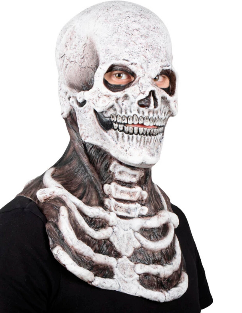 Máscara para disfraz de calavera Mr.Bones 4