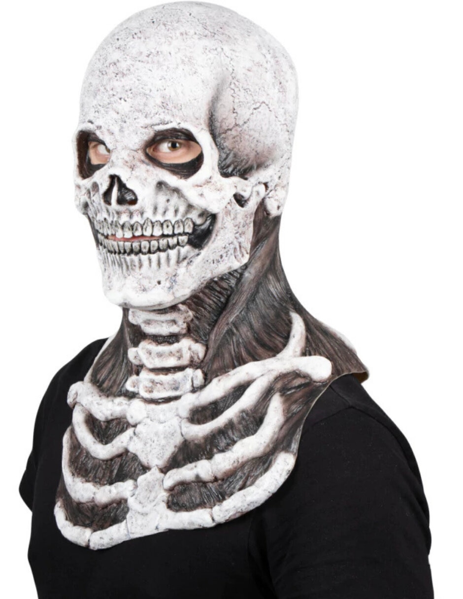 Máscara para disfraz de calavera Mr.Bones 2