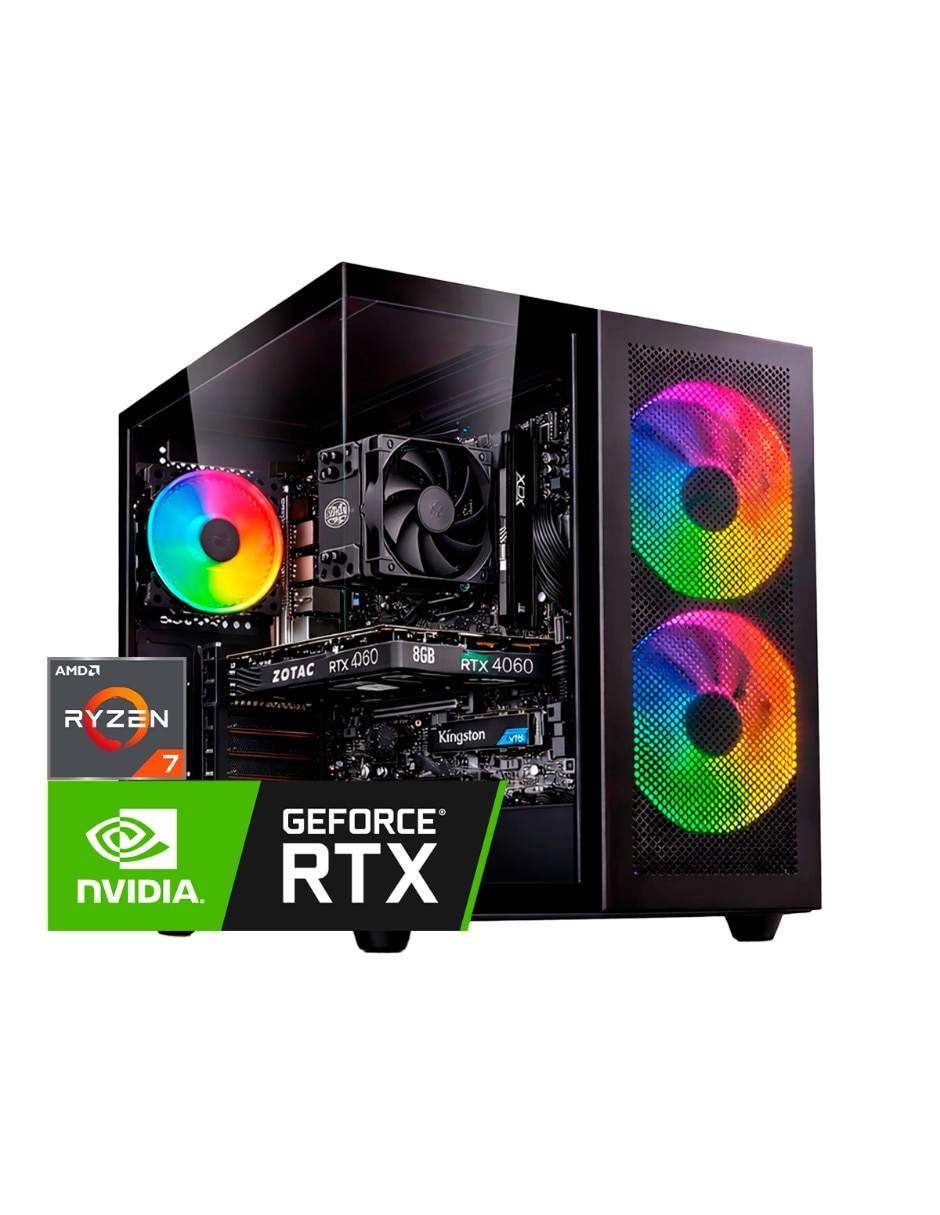 Computadora de escritorio PC-050 AMD Ryzen 7 NVIDIA GeForce RTX 5060 32 GB RAM 1 TB SSD 1