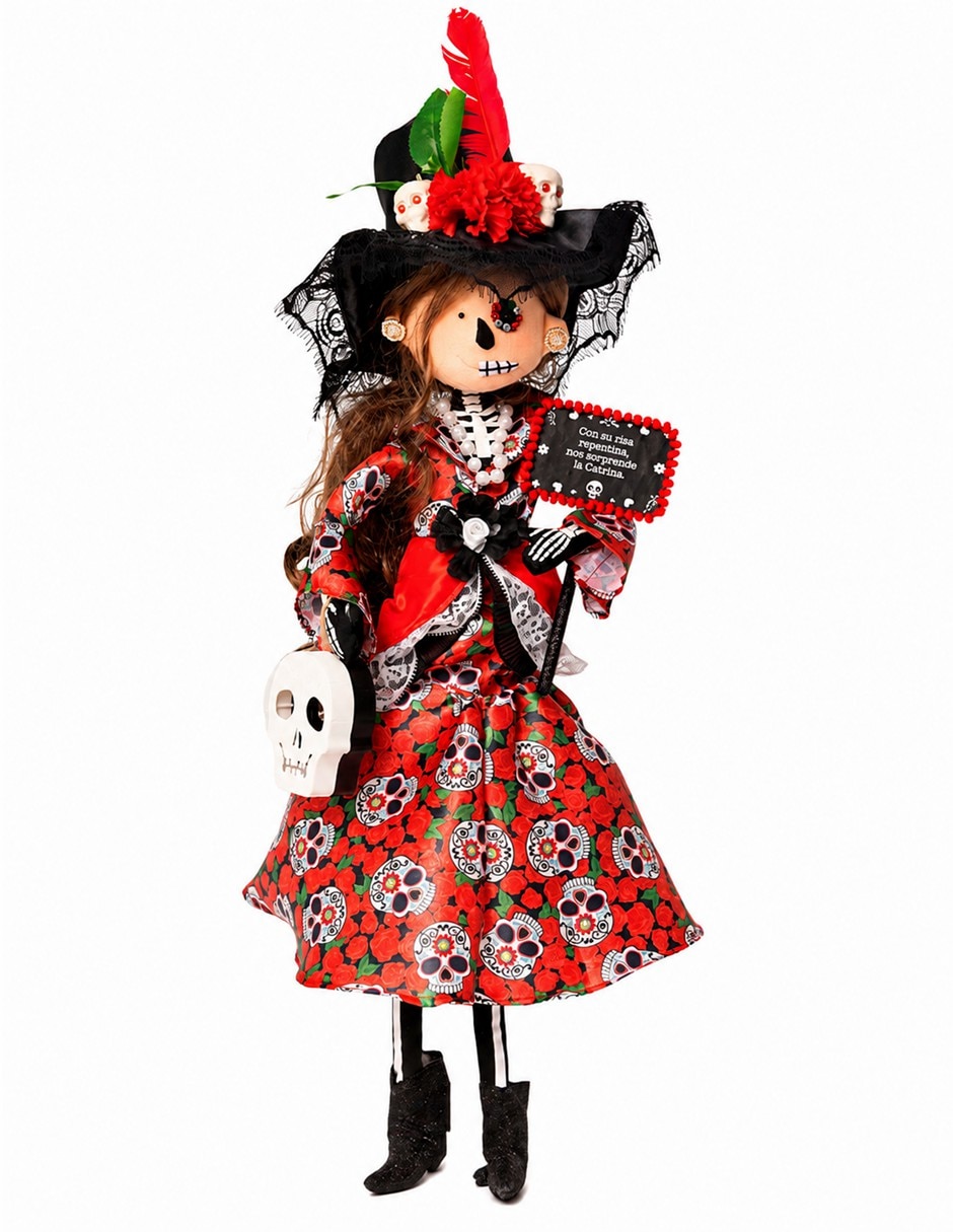 de Muñeca Día de Muertos QUECA DESIGNS Día de Muertos de Tela