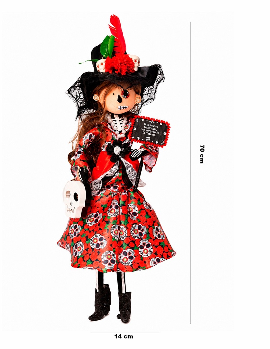 de Muñeca Día de Muertos QUECA DESIGNS Día de Muertos de Tela