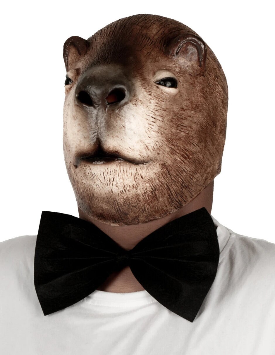 Máscara para disfraz de novio capibara elegante diseños originales 6