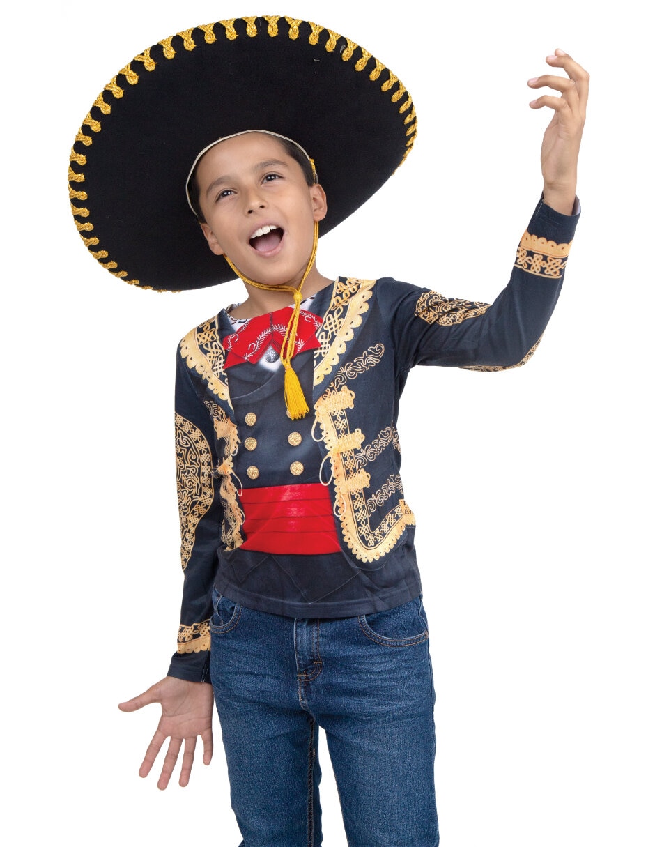 Disfraz Playera de Mariachi para niño Disfraz Playera de Mariachi para niño