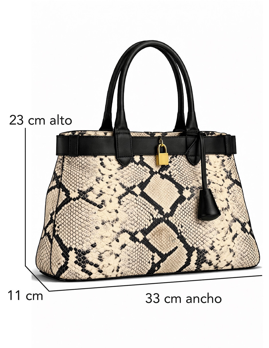 Bolsa dome de piel mujer 5