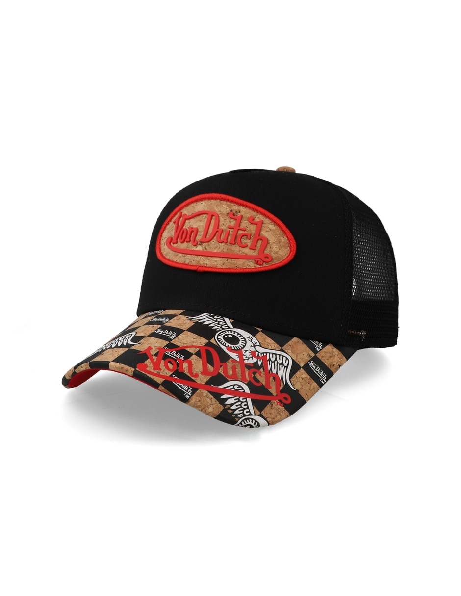 Gorra visera curva snapback Von Dutch Corked Trucker Negro Unitalla para adulto Gorra visera curva snapback Von Dutch Corked Trucker Negro Unitalla para adulto