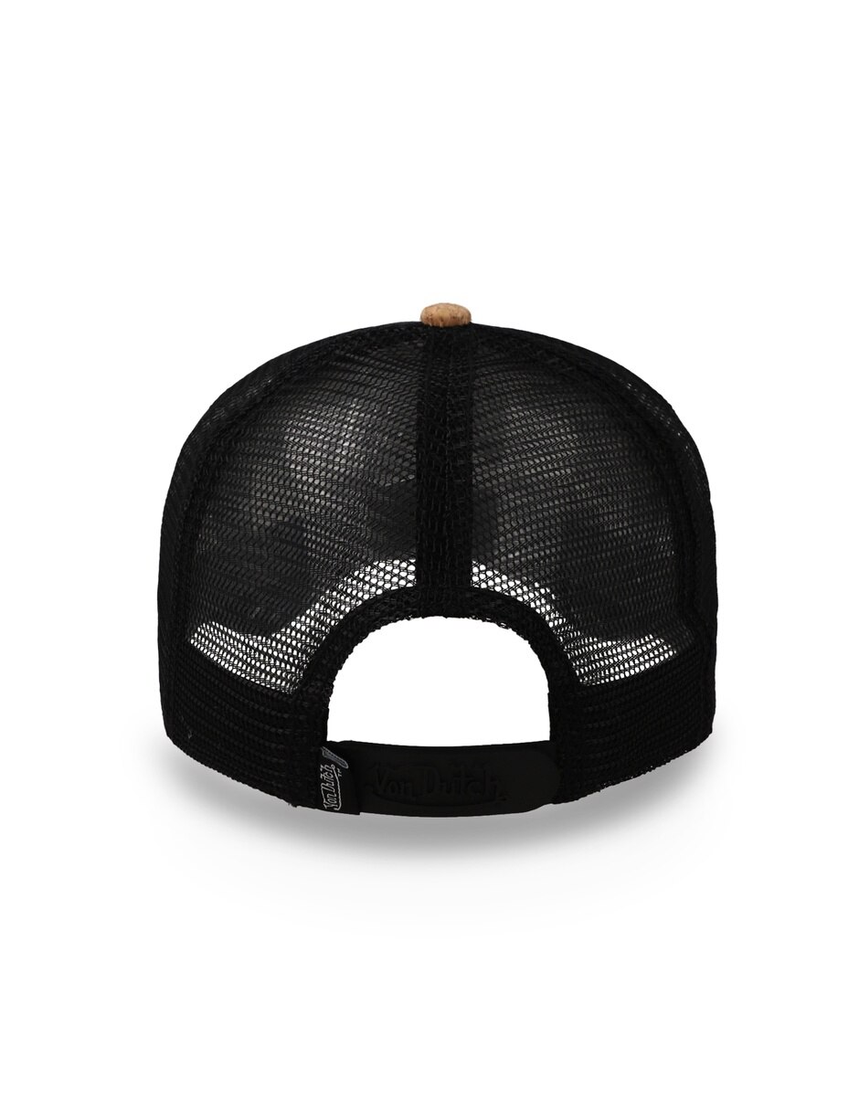 Gorra visera curva snapback Von Dutch Corked Trucker Negro Unitalla para adulto 2