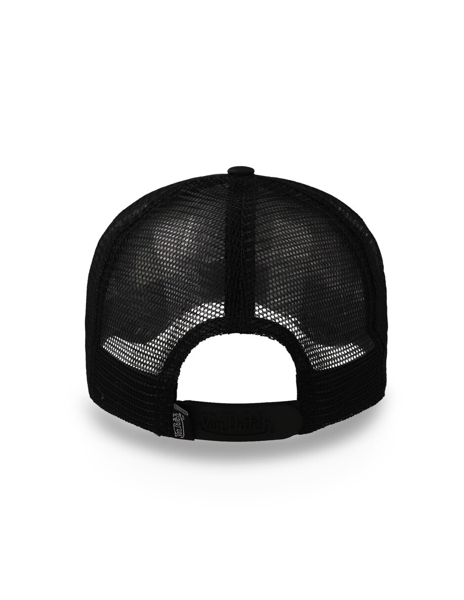 Gorra visera curva snapback Von Dutch Flames Trucker Negro Unitalla para adulto 2