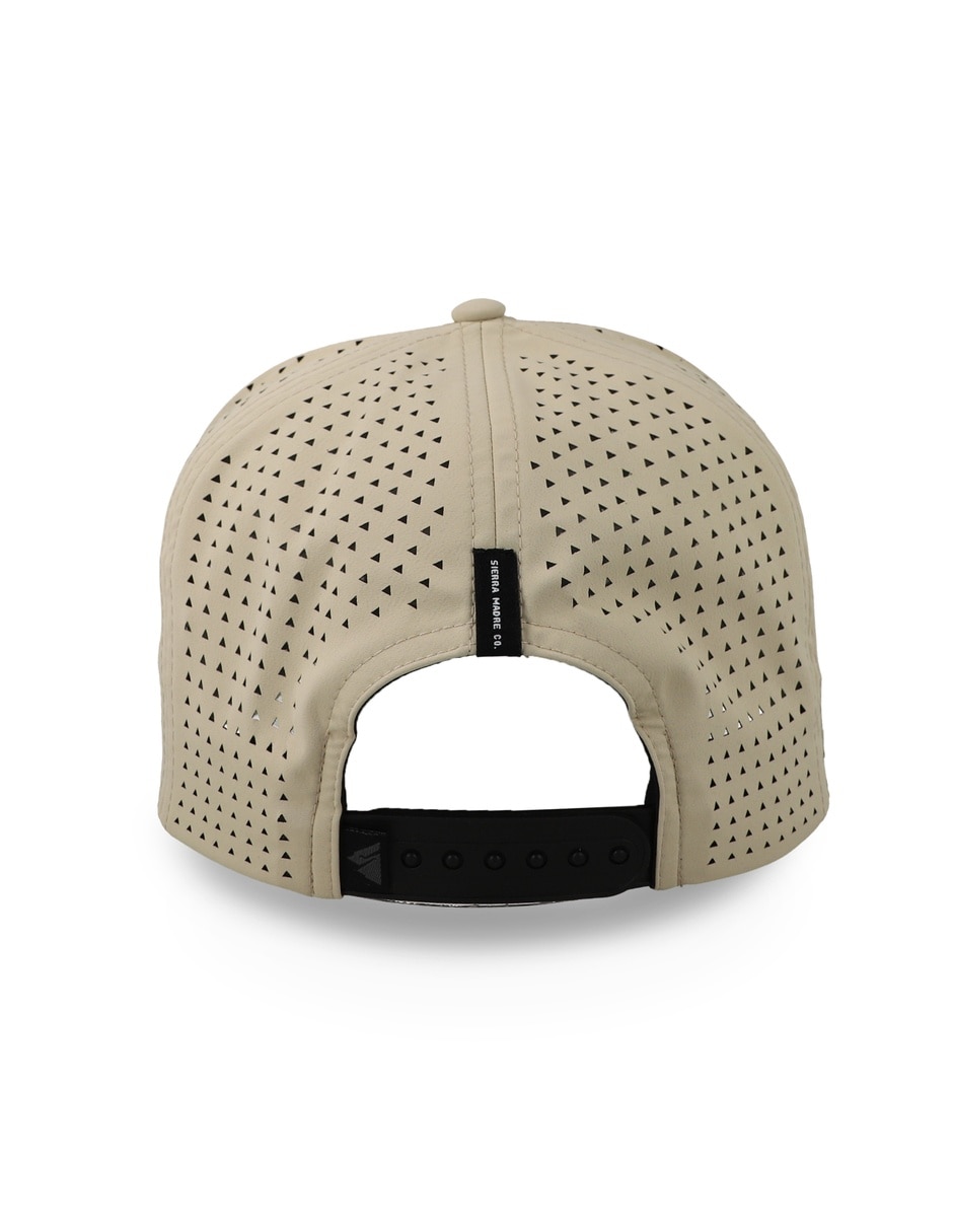 Gorra visera curva snapback Sierra Madre Leather Patch Beige Unitalla para adulto 2