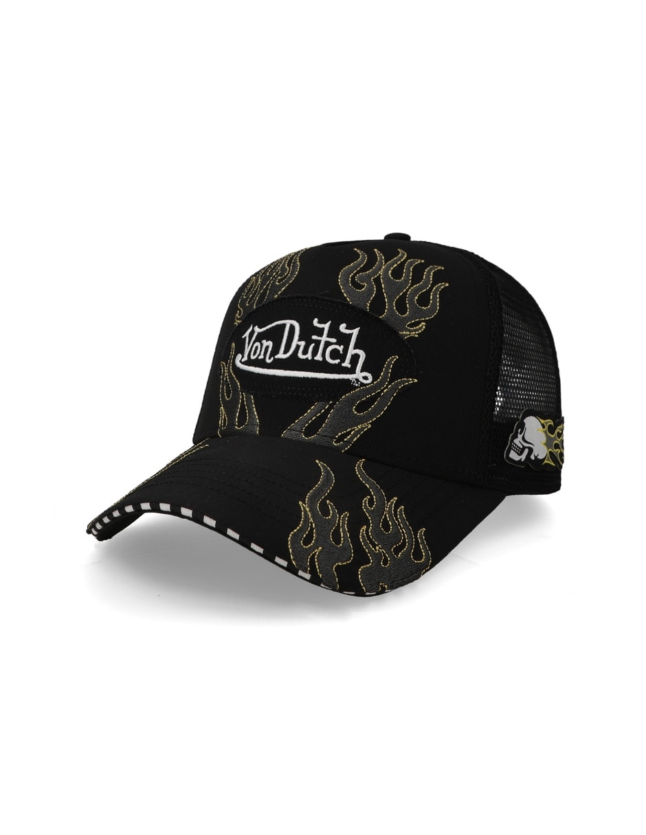 Gorra visera curva snapback Von Dutch Flashfire Trucker Negro Unitalla para adulto Gorra visera curva snapback Von Dutch Flashfire Trucker Negro Unitalla para adulto