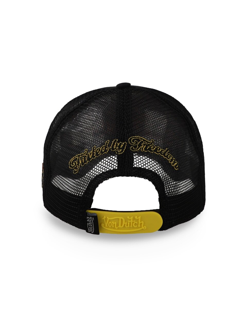 Gorra visera curva snapback Von Dutch Flashfire Trucker Negro Unitalla para adulto 2