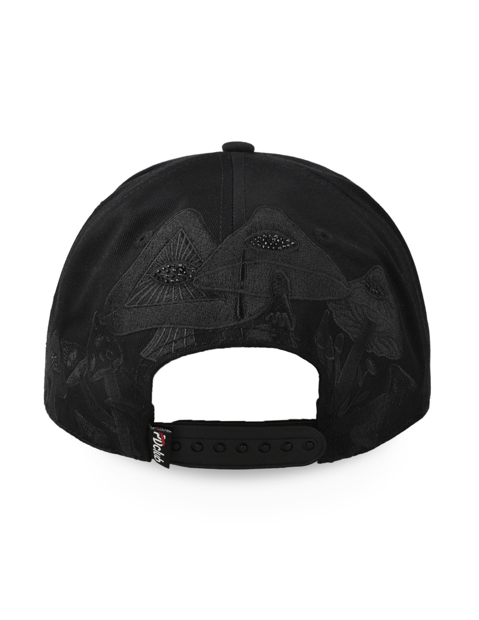 Gorra visera curva snapback Problematic Drugs Trippy Ee Negro Unitalla para adulto 2