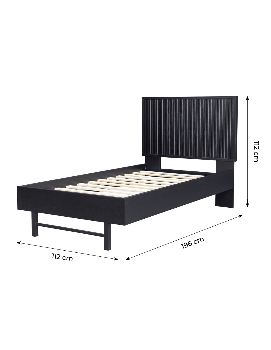 Base para cama armable de MDF individual 8