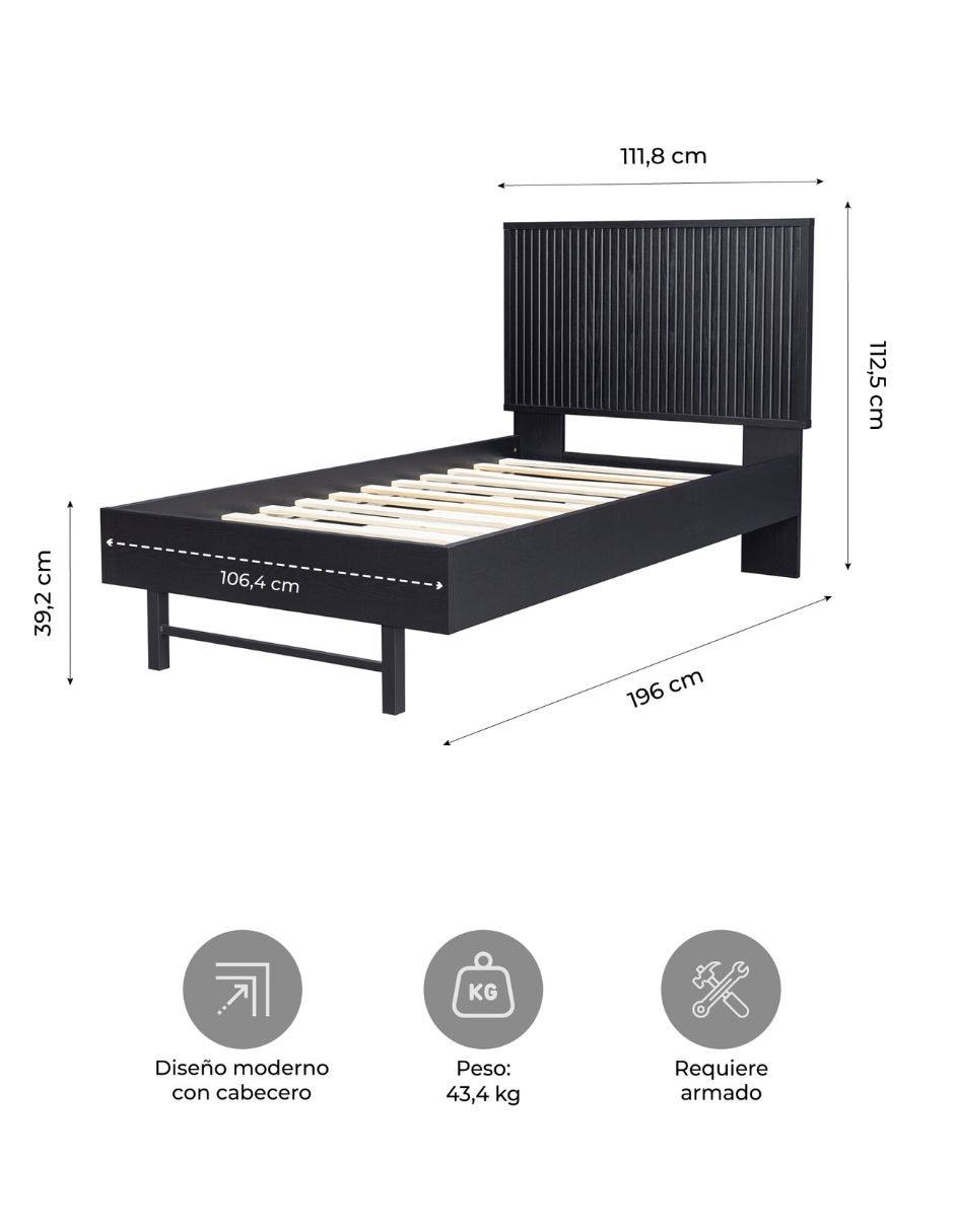Base para cama armable de MDF 8