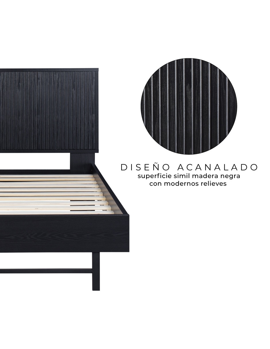 Base para cama armable de MDF individual 4