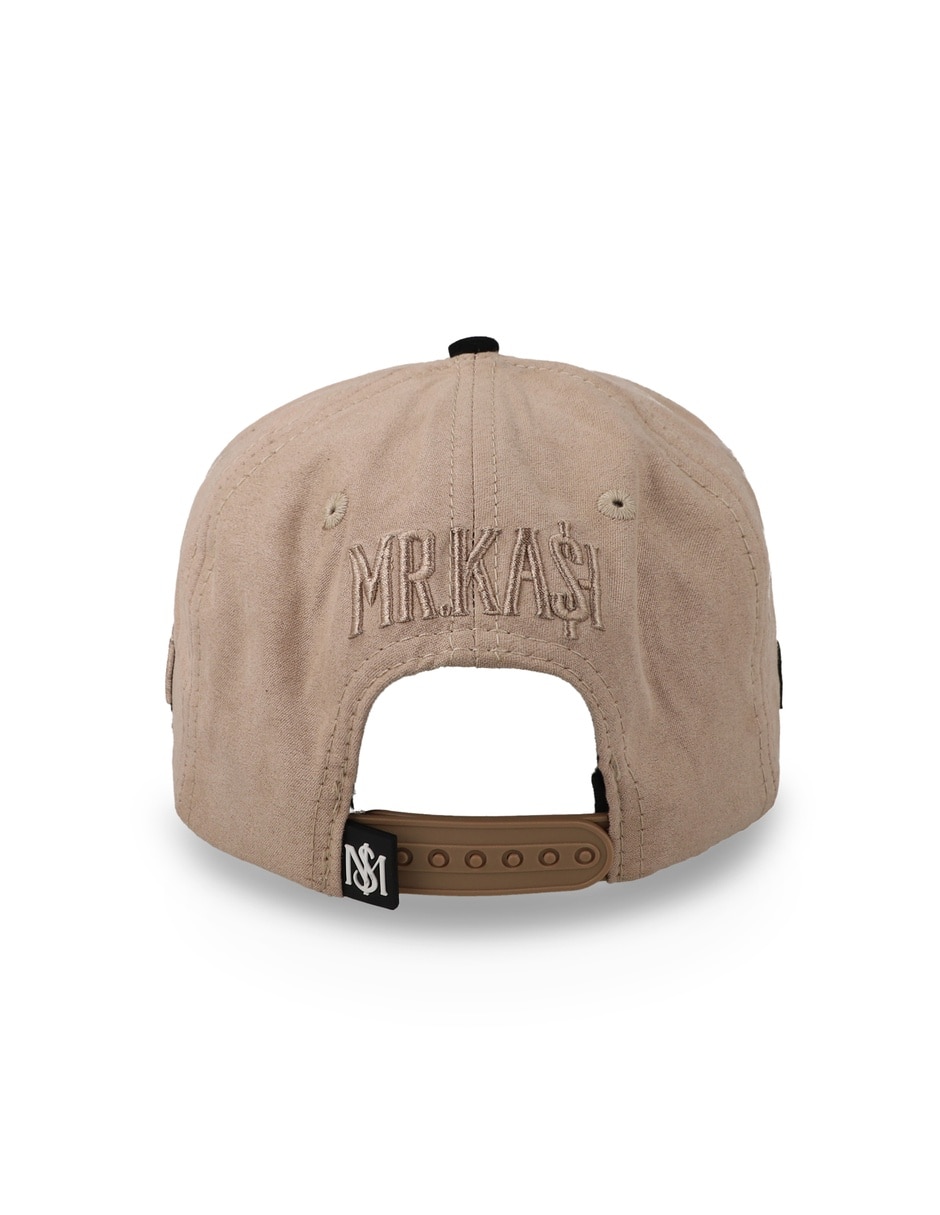 Gorra visera curva snapback Mr. Kash Rich Boy Club Caqui/Café Unitalla para adulto 2