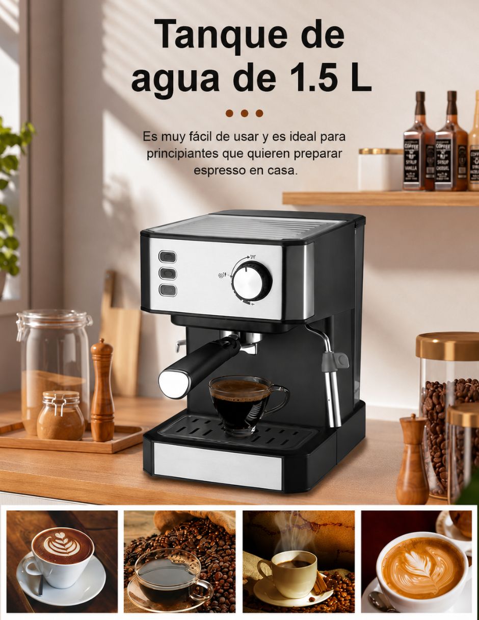 Cafetera espresso IQ TECH 04005
