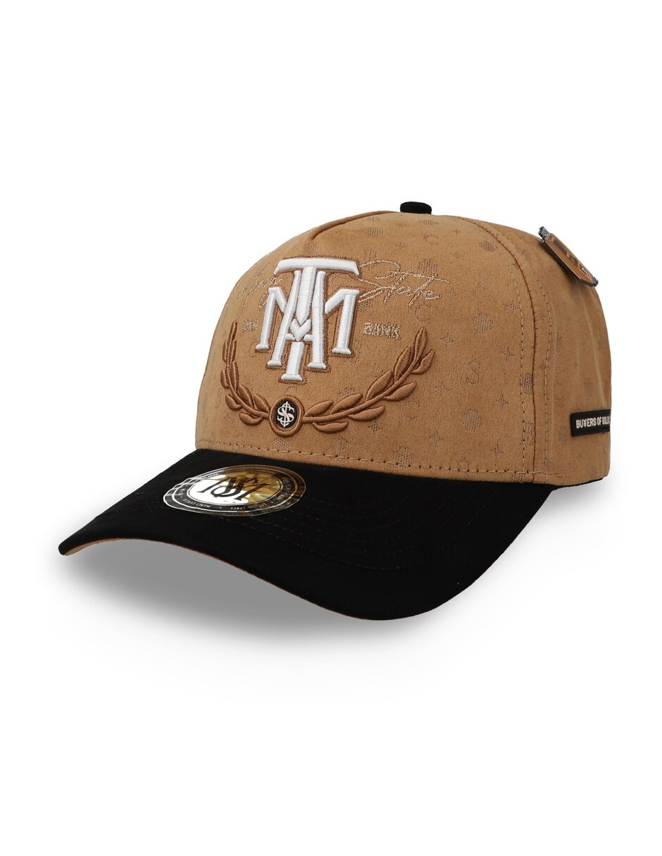Gorra visera curva snapback Mr. Kash A.T.M. Café Unitalla para adulto