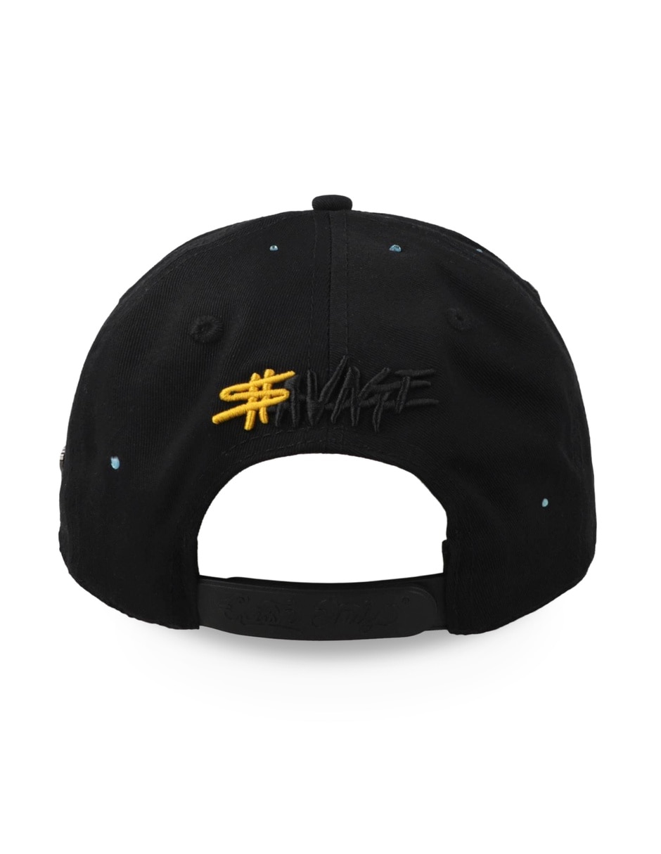 Gorra visera curva snapback Cash Only Blue Snake Negro Unitalla para adulto 2