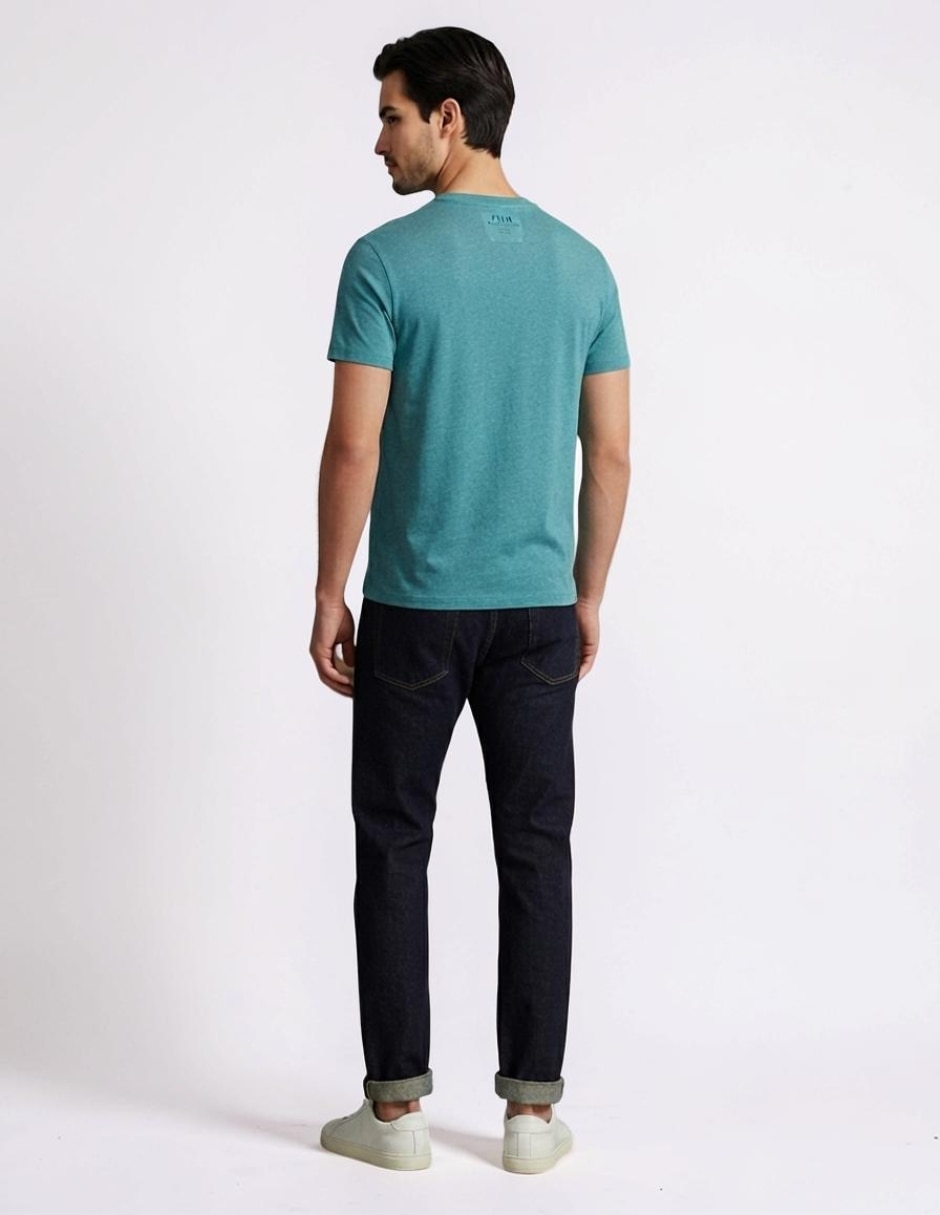 Playera cuello redondo para hombre 2