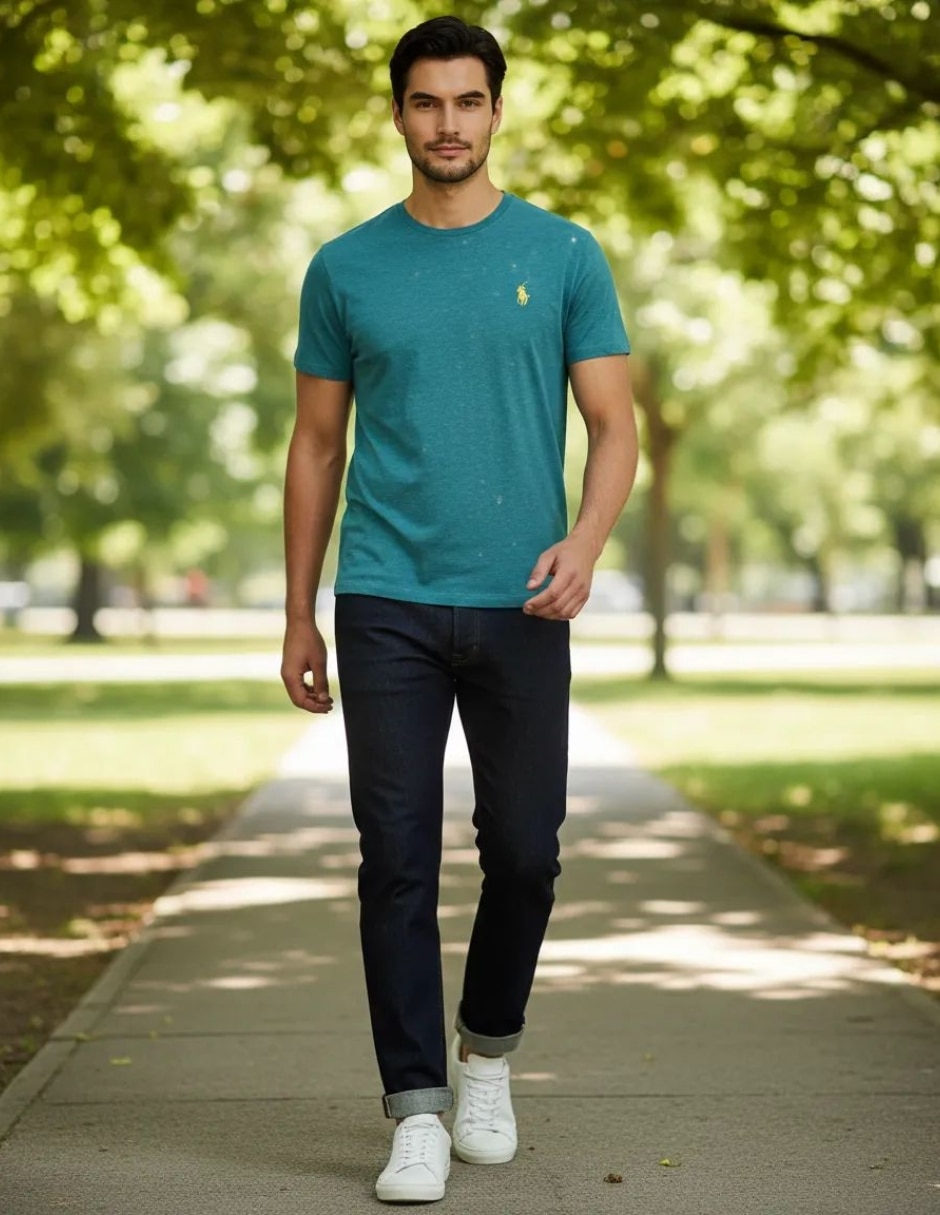 Playera cuello redondo para hombre 3