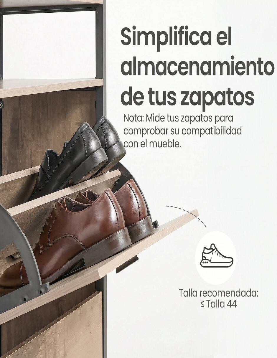 Zapatera armable Barnet para 18 pares de zapatos 6