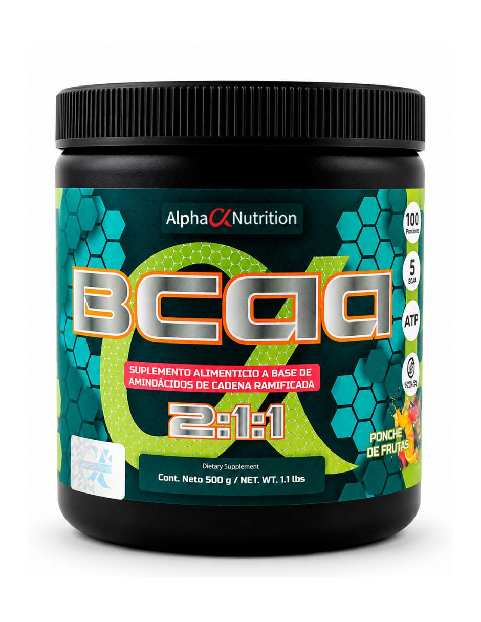 BCCA 2:1:1 con aminoácidos sabor ponche de frutas de 500 G BCCA 2:1:1 con aminoácidos sabor ponche de frutas de 500 G