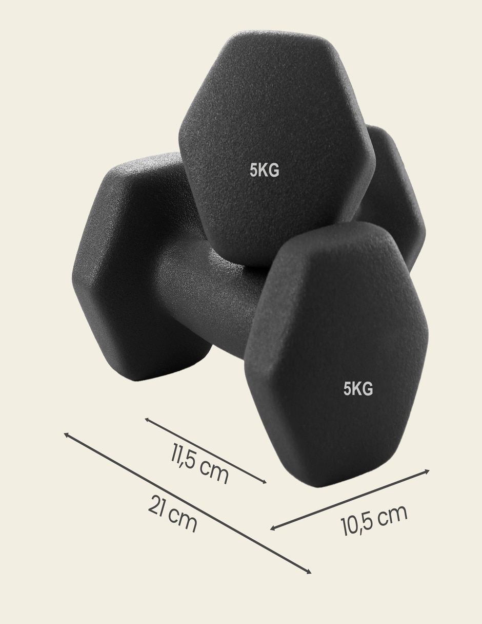 Set mancuernas de peso fijo SONGMICS HOME 5 kg 2 piezas
