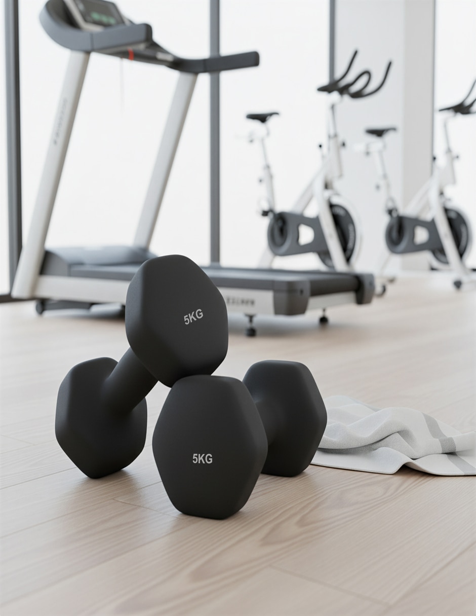 Set mancuernas de peso fijo SONGMICS HOME 5 kg 2 piezas
