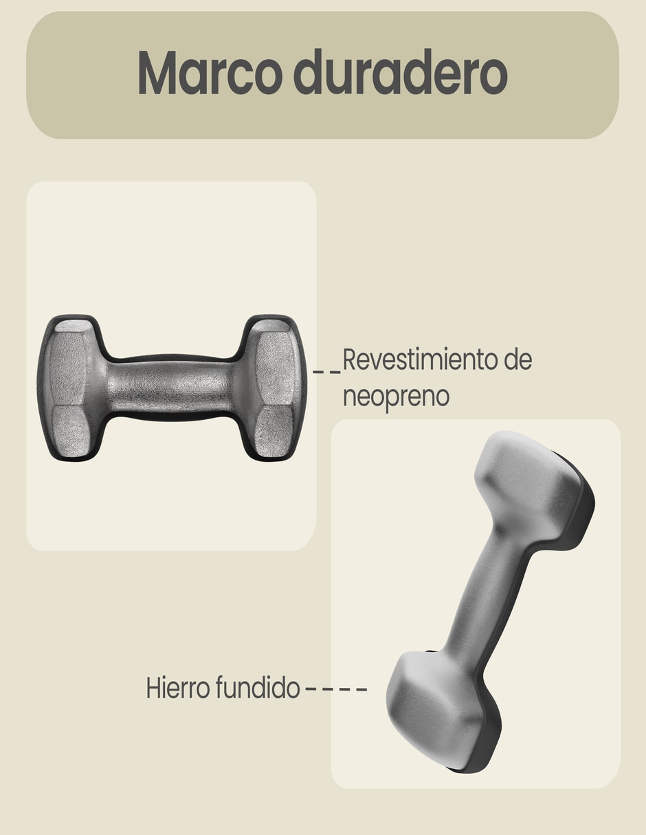 Set mancuernas de peso fijo SONGMICS HOME 5 kg 2 piezas