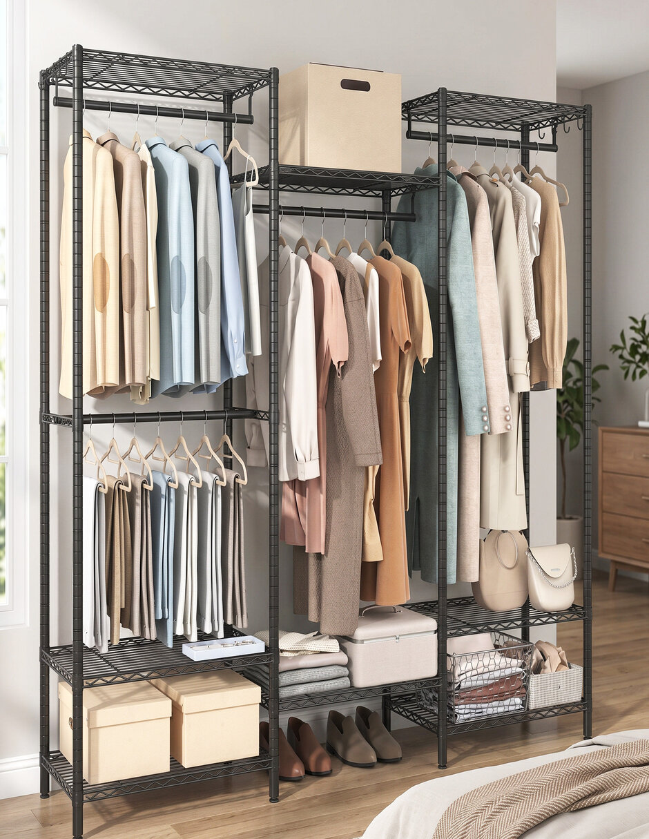 Ropero armable Songmics Home MLGR431B01 de acero