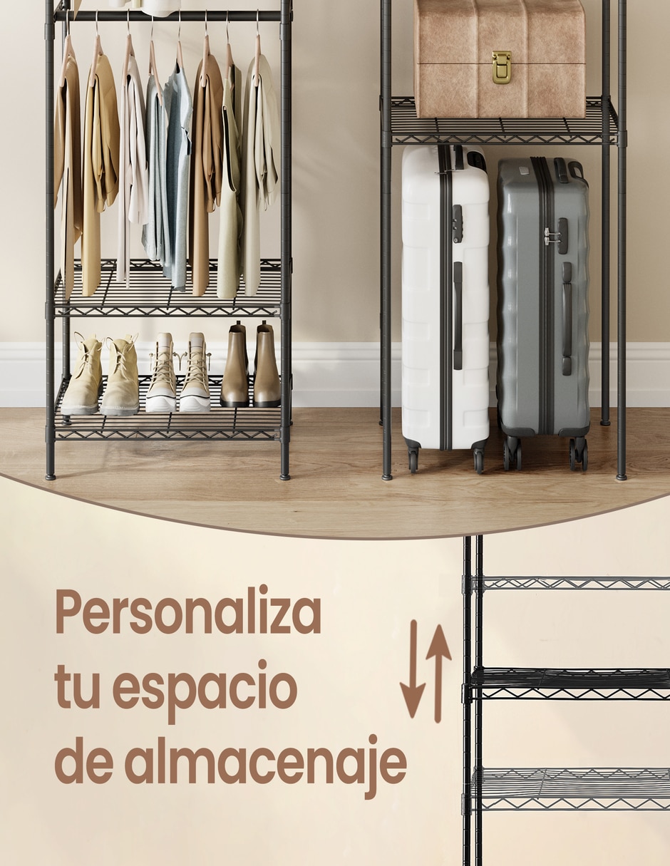 Ropero armable Songmics Home MLGR431B01 de acero