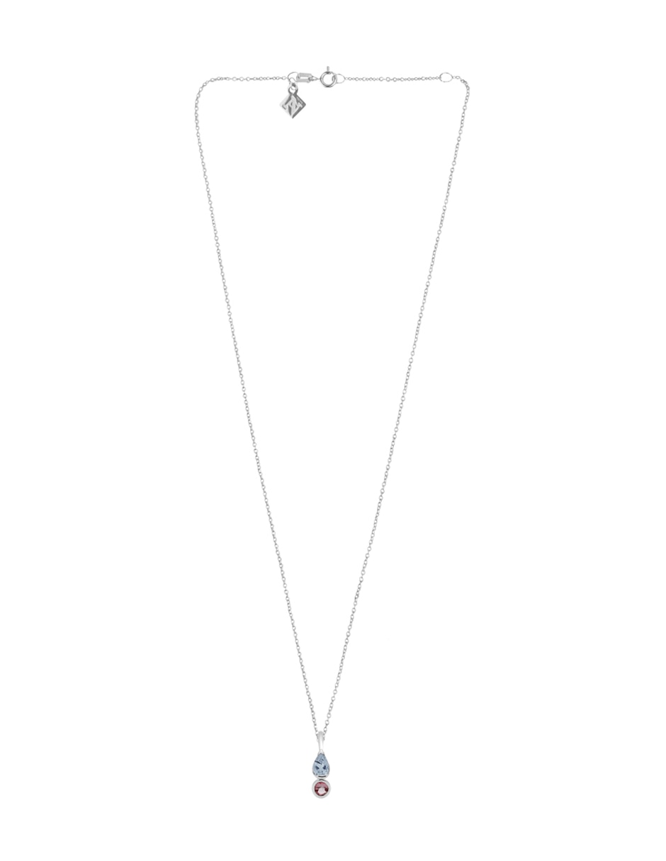 Collar con dije iris de plata p 925 2