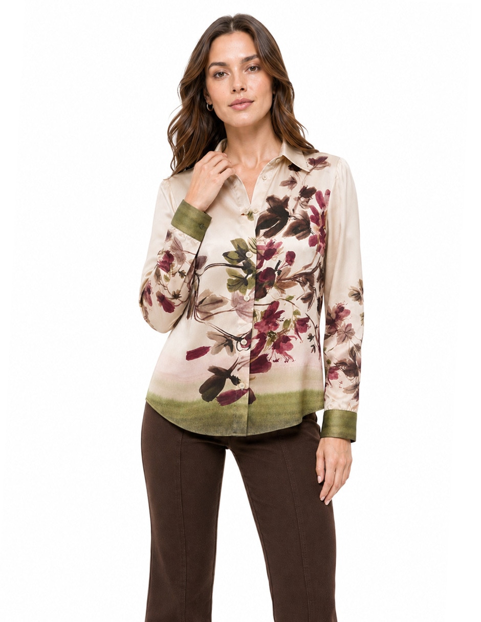 Blusa Foley's manga larga para mujer