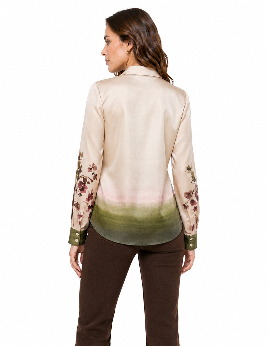 Blusa Foley's manga larga para mujer