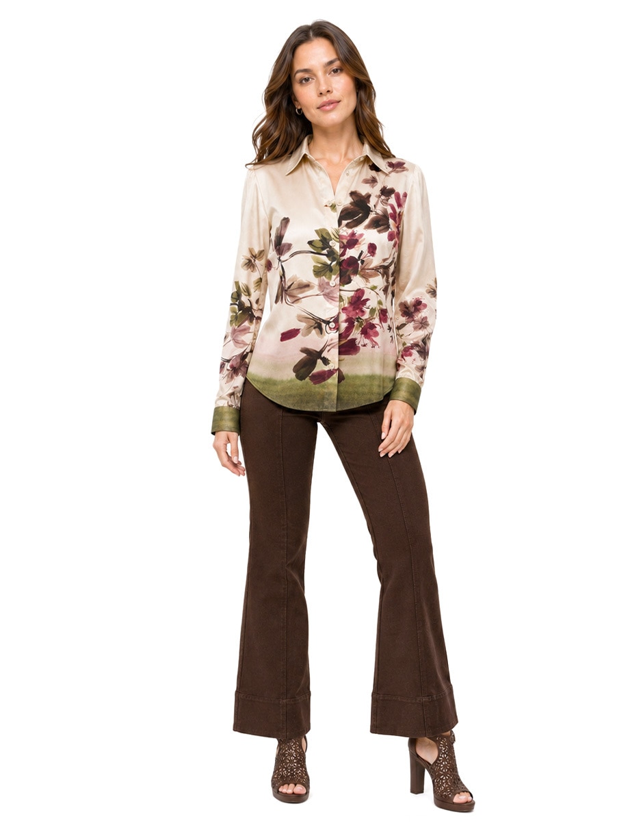 Blusa Foley's manga larga para mujer