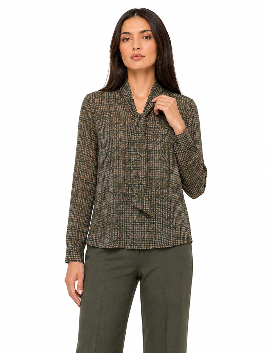 Blusa Foley's manga larga para mujer