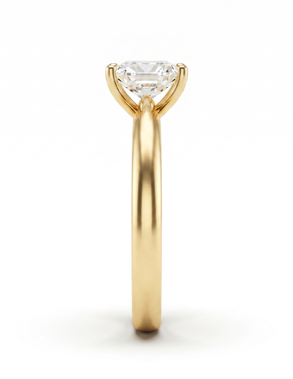 Anillo de compromiso de oro 18 k 3
